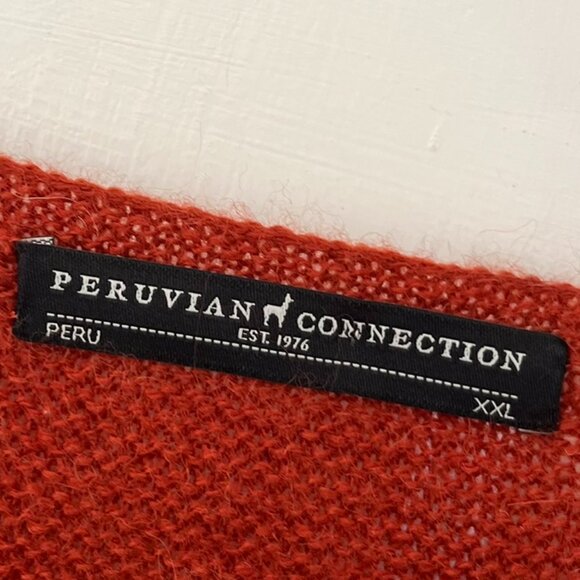 Peruvian Connection Red Plus-Size Royal Alpaca Knit Minimalist Dress Sz XXL - Picture 4 of 9